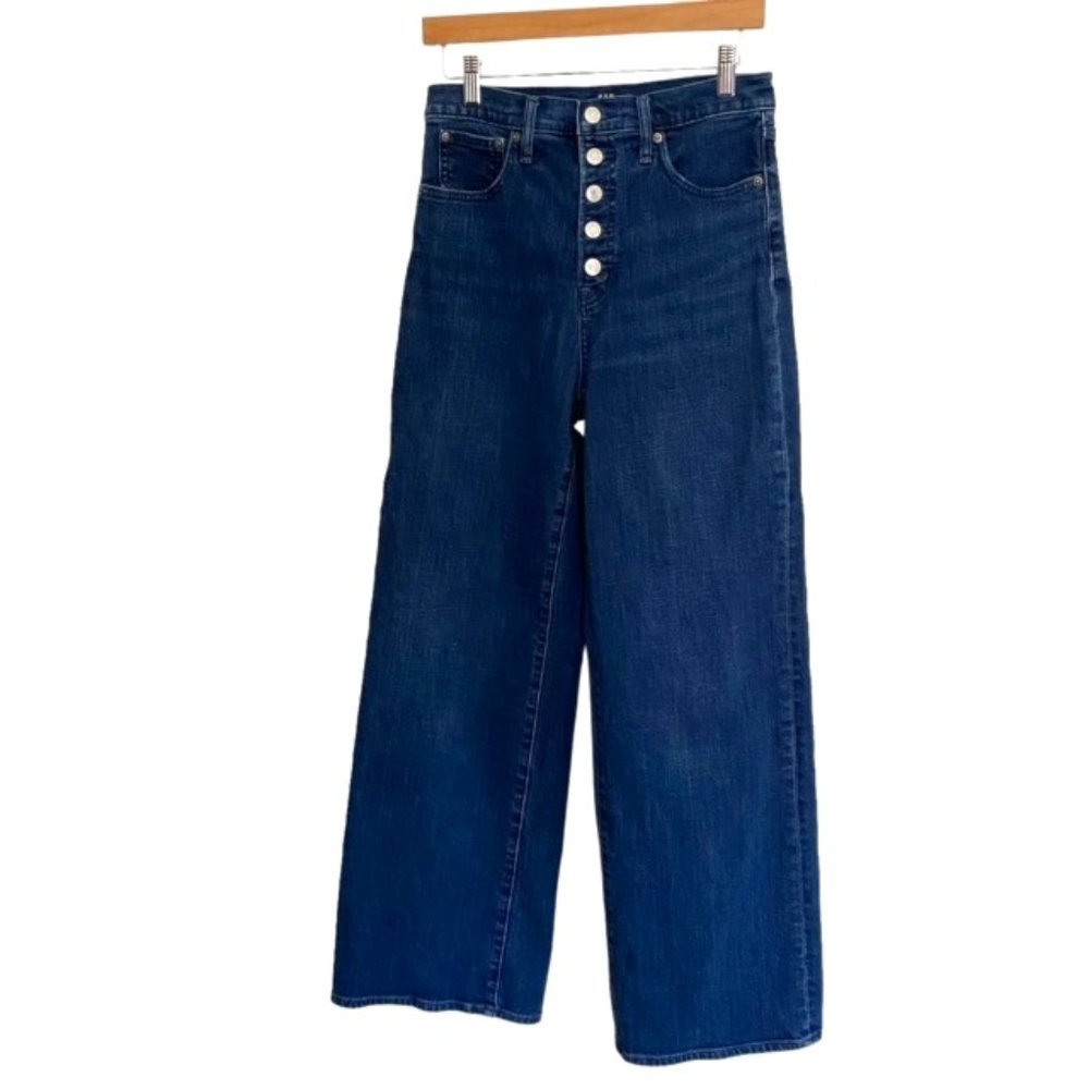 GAP HIGH RISE WIDE LEG BUTTON FLY JEANS SIZE 4/27T